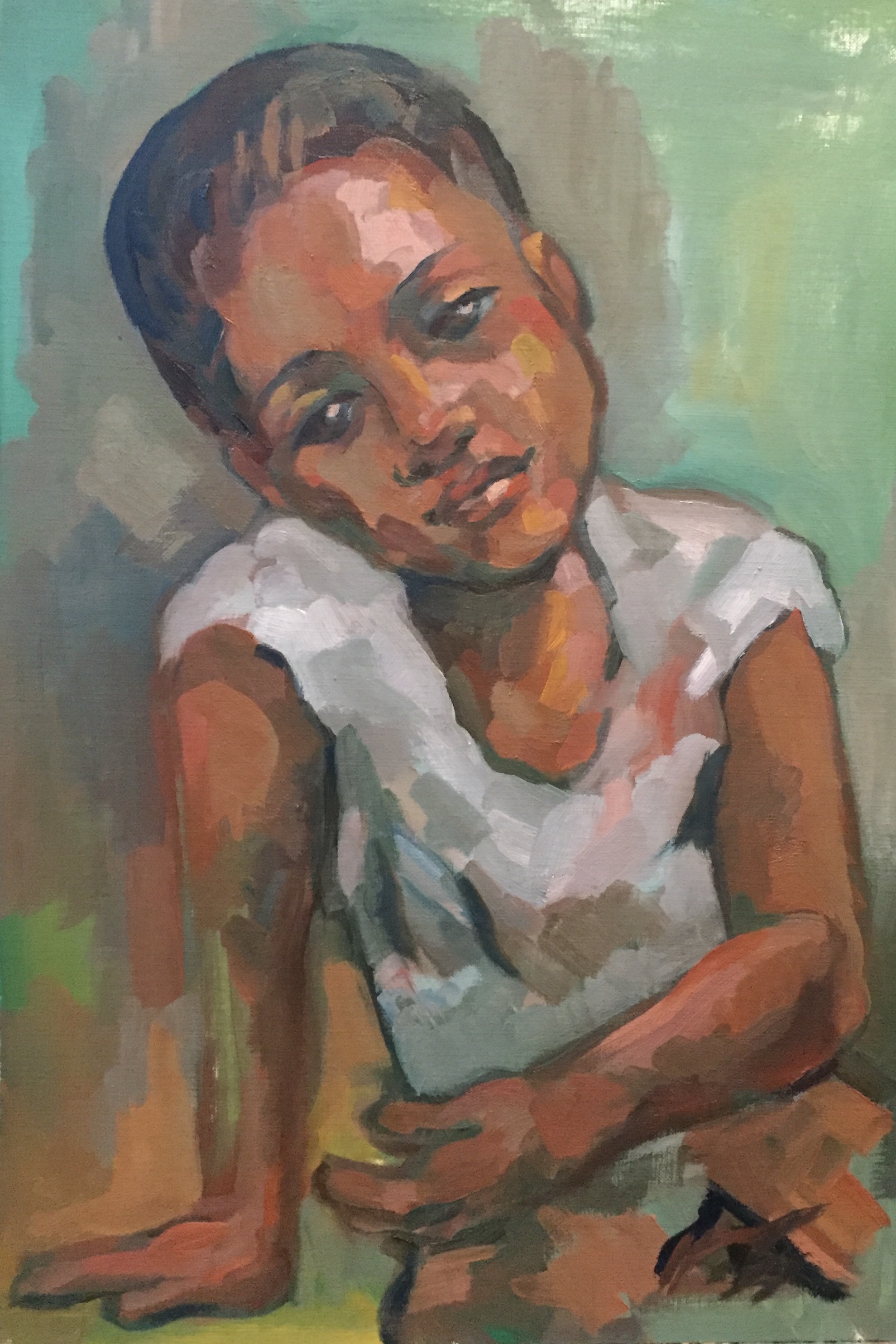 Portrait 6 : Bamako Mali peinture à l'huile
