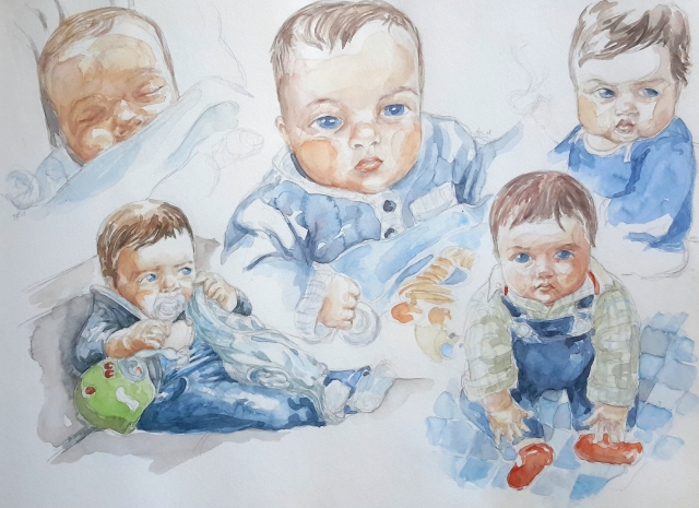 Charlie : illustration aquarelle