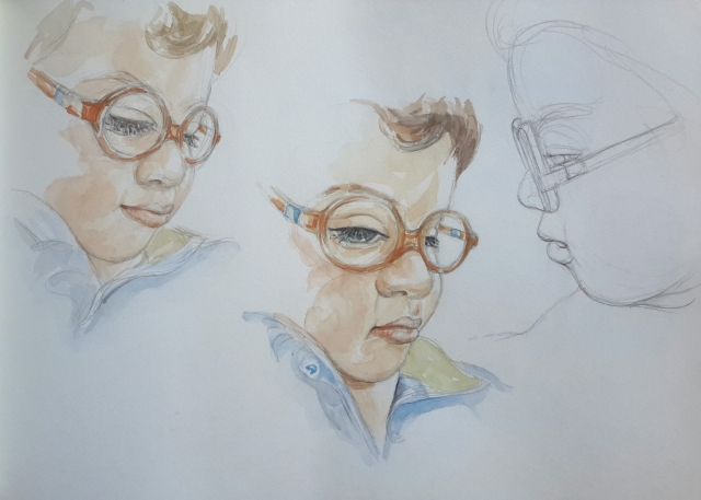 Charlie 5 : illustration aquarelle