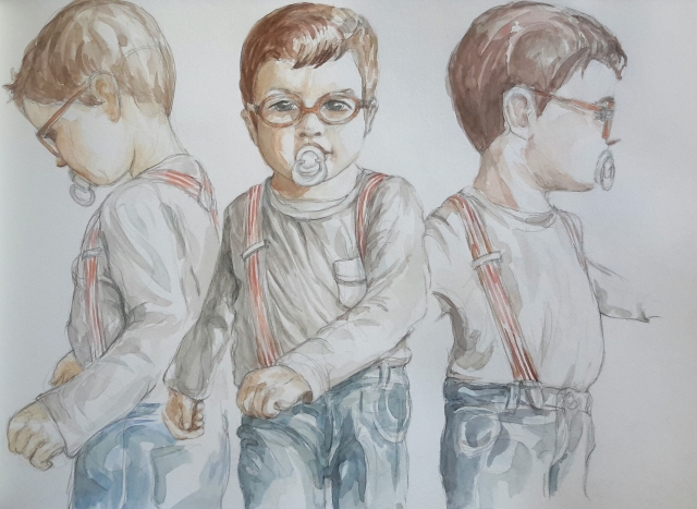 Charlie 3 : illustration aquarelle