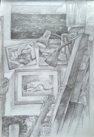 L'atelier : crayon graphite HB