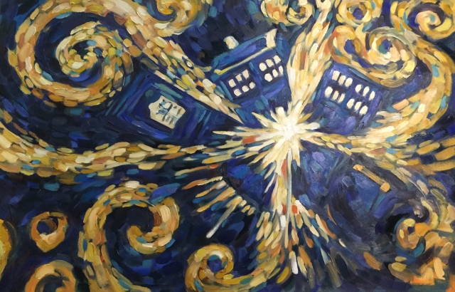 Doctor Who- Van Gogh's Exploding Tardis