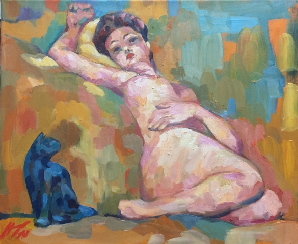 La géante 3 peinture à l'huile