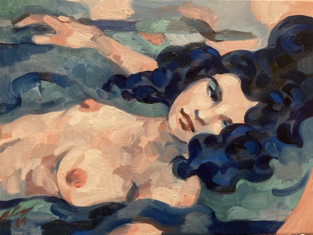 Les promesses d’un visage peinture à l’huile