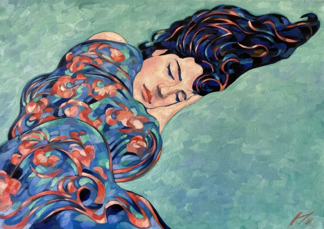 Les promesses d’un visage peinture à l’huile